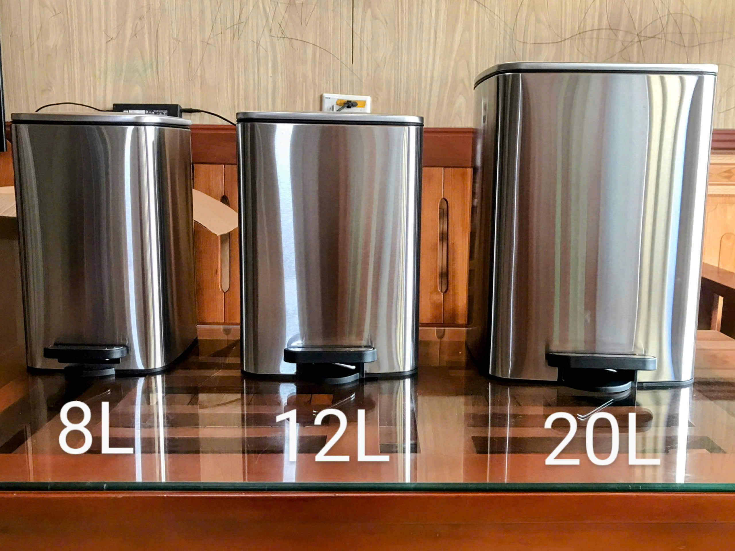 Thùng rác innox đạp chân 5L